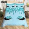 Eyelash Duvet Cover Set Eyes Pattern Design Comforter Cover Microfiber Girly Priness Style Glitter Twin King Queen Bedding Set