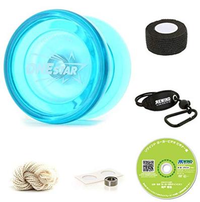 One Star DVD Included Set Light by YoYoFactory Yo-Yo Beginner's (Starter - Blue)