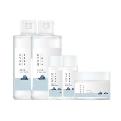 1025 Dokdo Hydration 5-Piece Set (Toner 200ml+20ml + Lotion 200ml+20ml + Cream 50ml)
