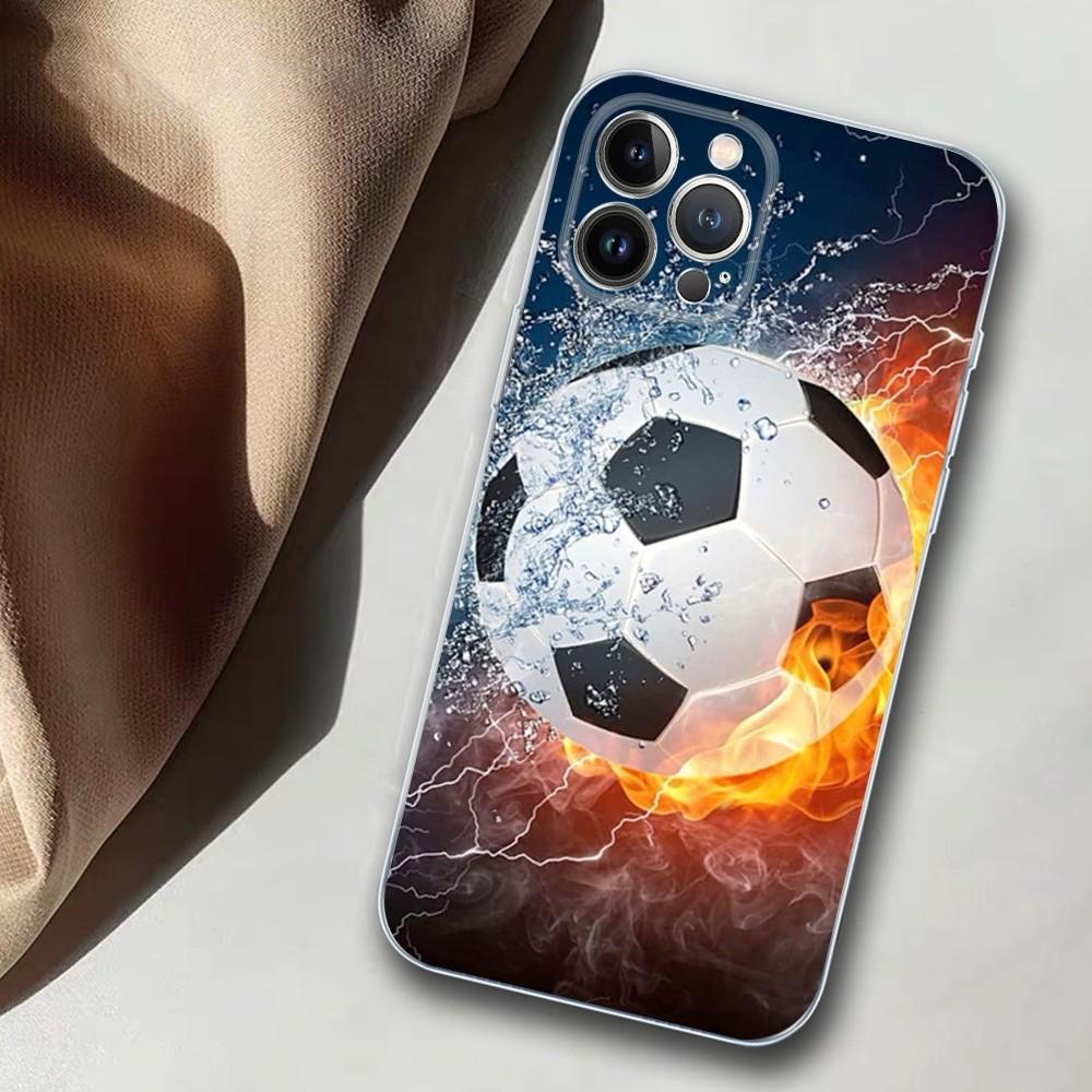 Soccer Ball Phone Case For iPhone 14 11 12 13 Mini Pro XS Max Cover 6 7 8 Plus X XR SE 2020 Funda Shell