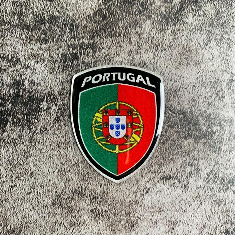 Universal 3D Reflective World National Flag Stickers Decals for Car Motorcycle Exterior Decoration