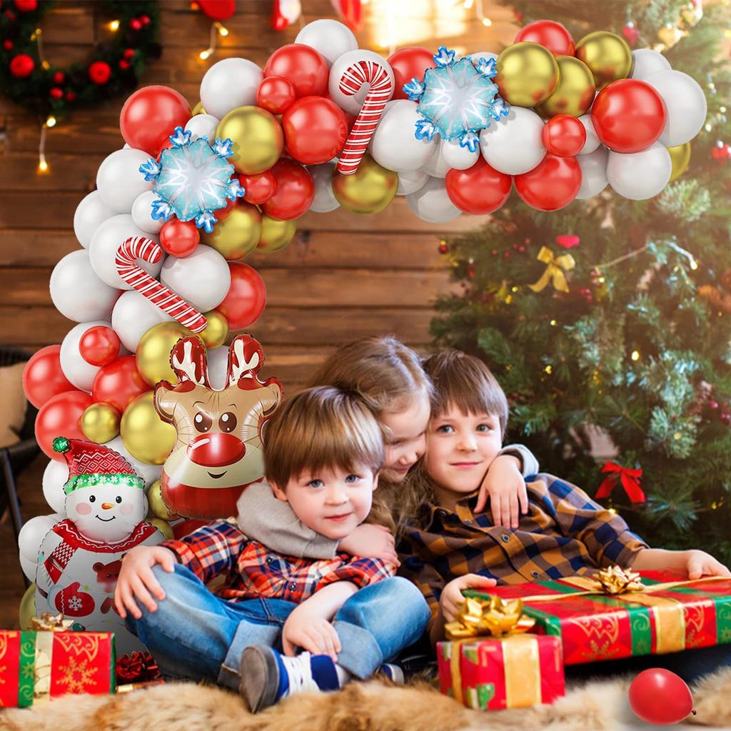 Weihnachtsballons Schneemann Elch Schlitten Hirsch Folienballons Frohes Neues Jahr Weihnachtsfeier Dekorationen