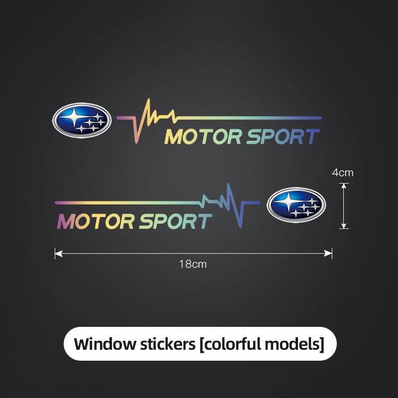 2Pcs Car Emblem Badge Windows Sticker Decal Auto Styling Accessories For Subaru BRZ Outback Impreza XV Crosstrek Forester Legacy uyu8