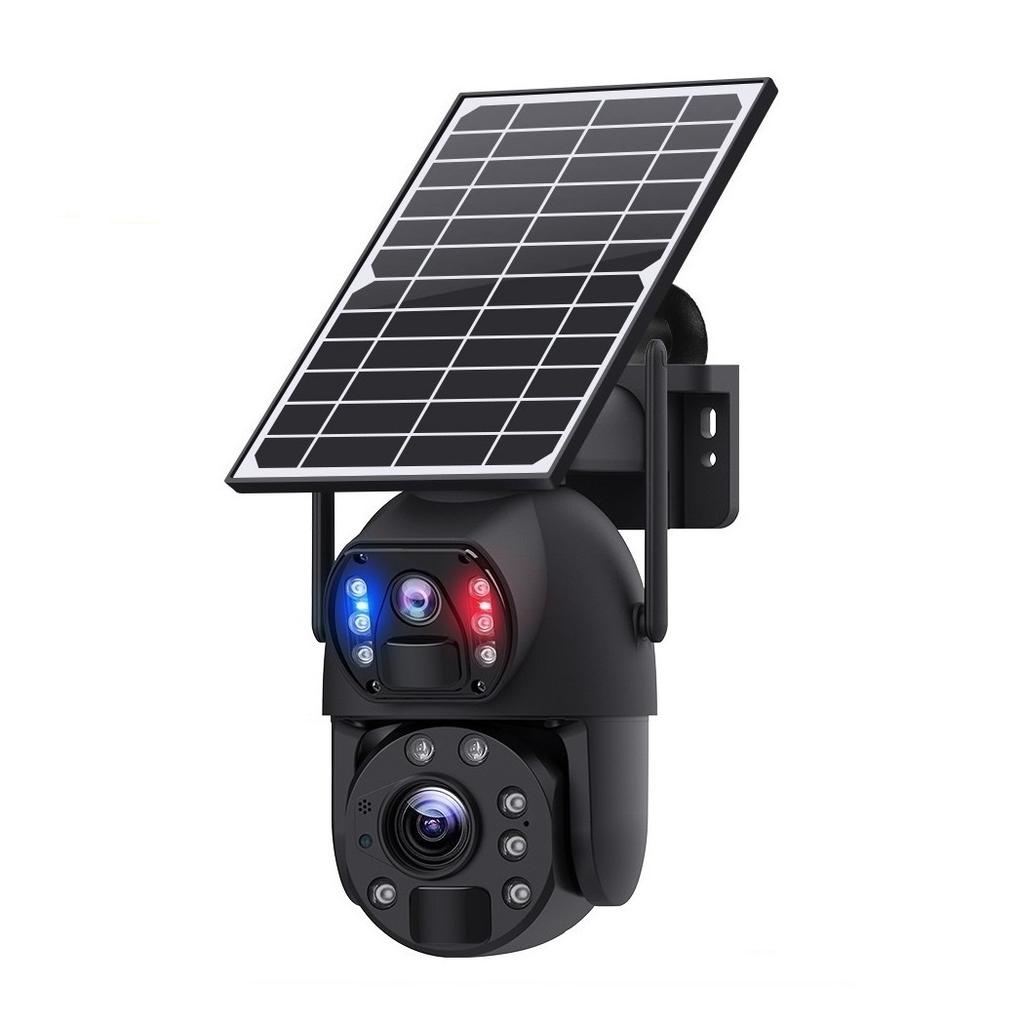 10x/20x Zoom 4G/WIFI Solar Powered Camera, HD Night Vision Security Camera, Solar Panel, PIR Human Motion Detection Monitor
