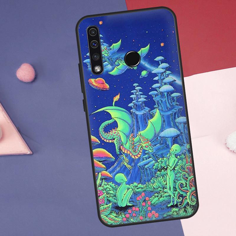Psychedelic Trippy Visuals Colours Case For Huawei Nova Y60 Y90 Y70 Y61 Y91 Y72 Y73 12s 12i 11i 8i 9 10 SE P30 P40 Lite P60 Pro