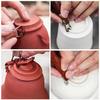 DIY Pottery Tools Handmade Pottery Sculpture Ring Foot Scraper Ceramic Modeling Wooden Handle Clay Extruder Tool