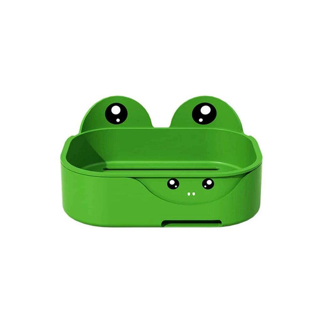 1 STÜCK - Badezimmer Perforationsfrei Wandhängend Niedlich Cartoon Haushalt Frosch Seifenbox