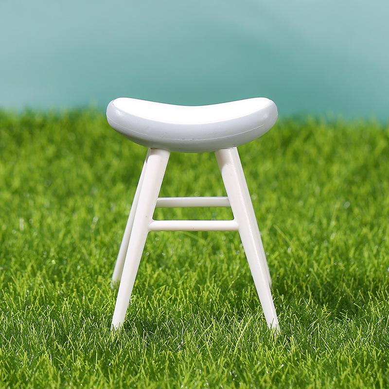 

DIY Cute Girl Micro Landscape Ornament - PVC Cartoon Stool Decor