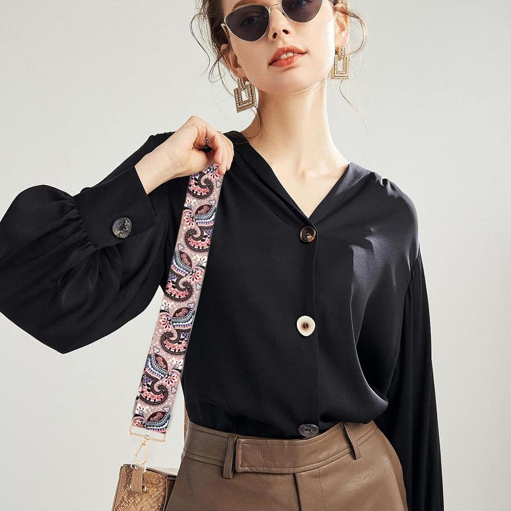 Curea pentru geantă de umăr, model cu dungi reglabile pentru femei, crossbody, bricolaj, îngroșare, modă, nailon, curea nouă pentru geantă