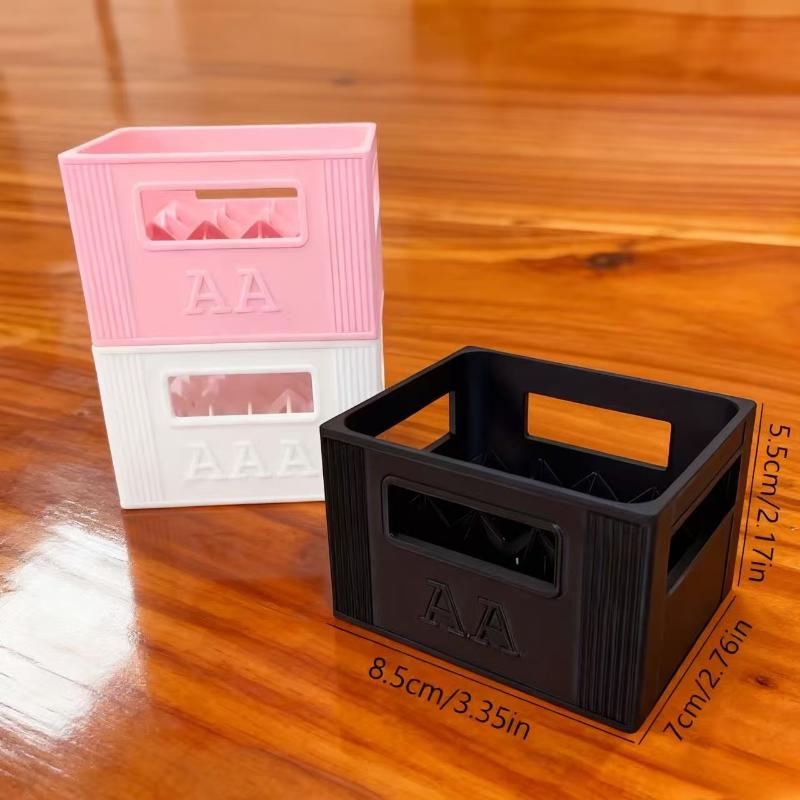 1 Pc 20/30 Compartments Large Capacity Battery Storage Box - Durable Plastic Organizer for AAA/AA Batteries Home Organization
