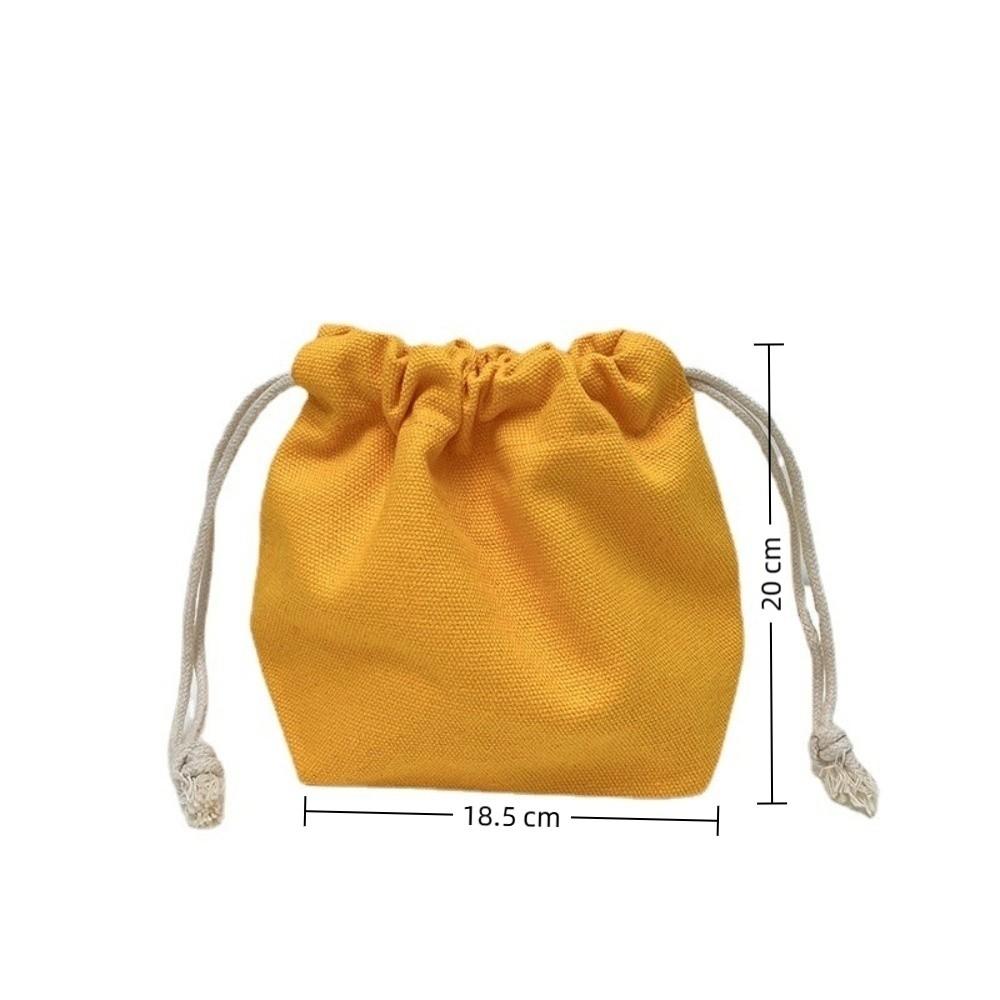 Cotton Storage Bag Candy Colour Sundries Organize Bags New Canvas Bag