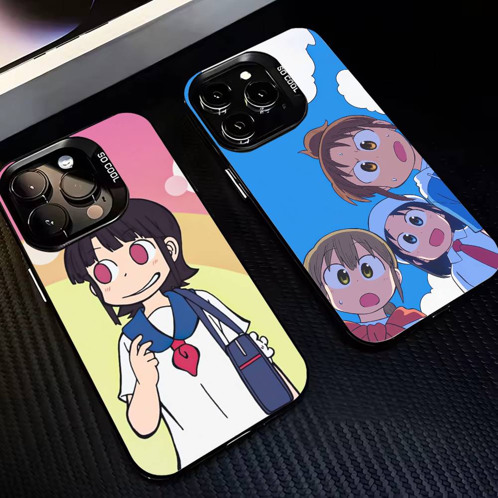 C-CITY Girls THE A-ANIMATION-cta Phone Case For iPhone 17,16,15,14,13,12,11 Plus,Pro Max,XS,Colored Silver Plated Inside Cover