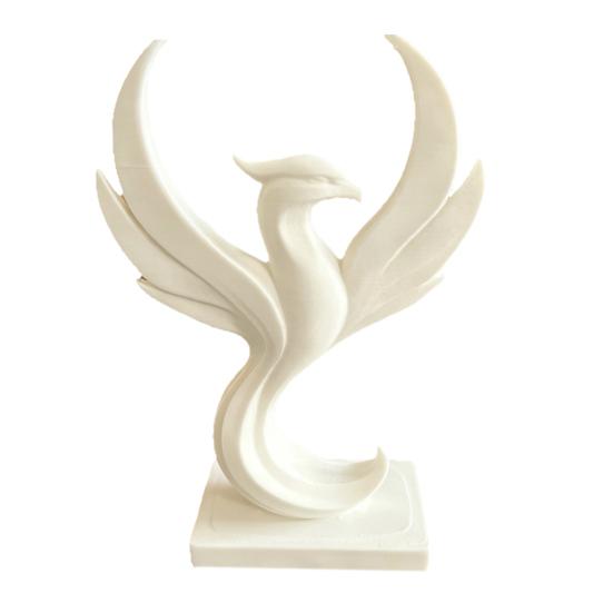 3D Geprinte Feniks Figuur Modern Minimalistisch Abstract Feniks Beeld Sculptuur Bureau Decoratie voor Huis Kantoor Woonkamer