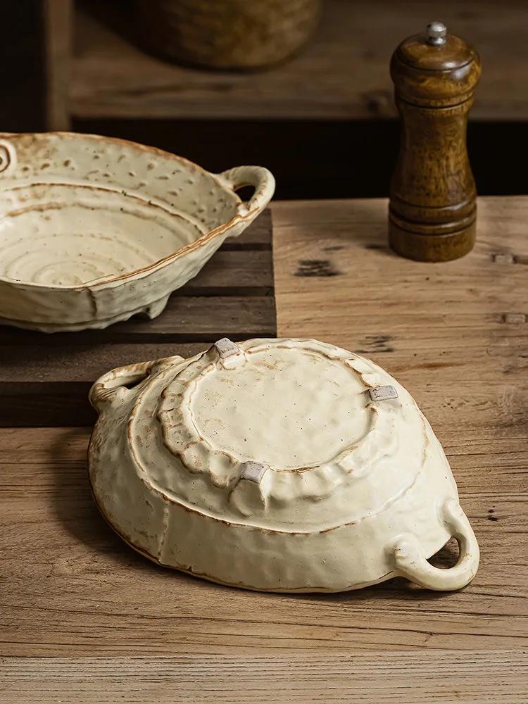 Ceramic Bowl Luxury Ramen Noodle Bowl Fruitplate Kitchen Utensils Microwave Creative Tableware Table Services Pretty Decoration