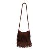 Tassel suede bag women's new women's bag simple and popular women's shoulder bag simple messenger bag