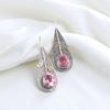 Natural Morganite Gemstone 925 Sterling Silver Jewelry Handmade Earrings 2.00" EE-72-10