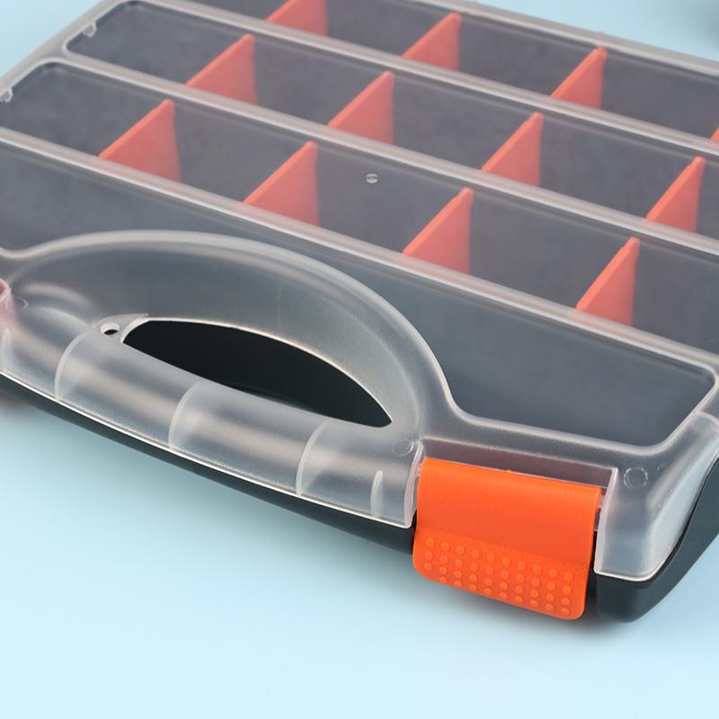 Tool Box Organizers And Storage Plastic Container Compartment Adjustable Detachable Chest Case For Tool Hardware Fastaner Screw