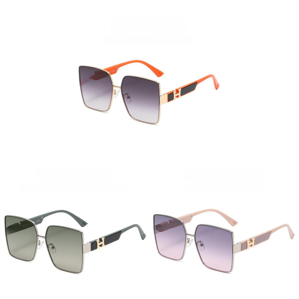 Summer Uv400 Female Square Sunglasses With Blue Pc Lenses For Fashion And Travel
