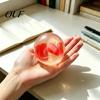 Stress Reduction Accessories Shapeable Pearlescent Ball Fidget Toy, Anxiety Relief Clear Squeeze Toy Fake Fruit Inside for Kids Adults Relaxation