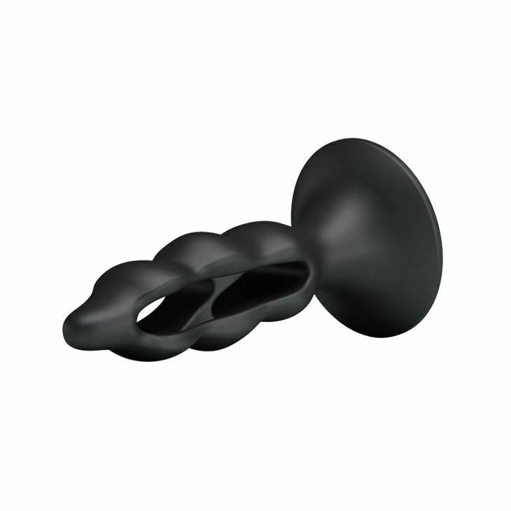 Black Silicone Butt Suction Cup Anal Plug Expander Prostate Massager Prostate Stimulators