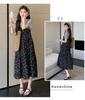 2026 Summer Korean Style Maternity Cotton & Chiffon Two-Piece T-shirt Dress