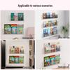 XYBP Acrylic Wall-Mounted Magazine and Book Rack