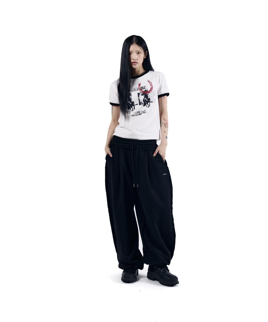 AAKAM Horseshoe Ringer Top (White)