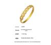 18K Gold-Plated Geometric Zirconia Bracelet with Stainless Steel Buckle