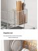 304 Stainless Steel Double-Layer Kitchen Dish and Bowl Drain Rack