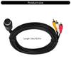 S Video Cable 10PIN To 3RCA Extension Splitter Clearly Transmission for Multiple Device Compatibility Home Entertainment