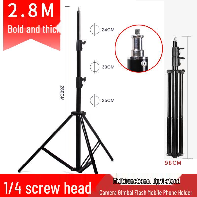 Photography Light Stand with Mi Softbox, Studio All-Metal Spring Tripod Light Stand