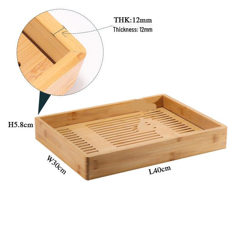 

Rectangular Bamboo Bread & Cake Serving Tray with Cover