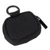Earbud Case Nylon Soft Protective Portable Earphone Pouch Carrying Case with Zipper for Outdoor Travel Black
