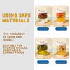 Pickle Jar with Strainer Flip Wet and Dry Separation Leakproof Pickle Container for Airtight Food Storage
