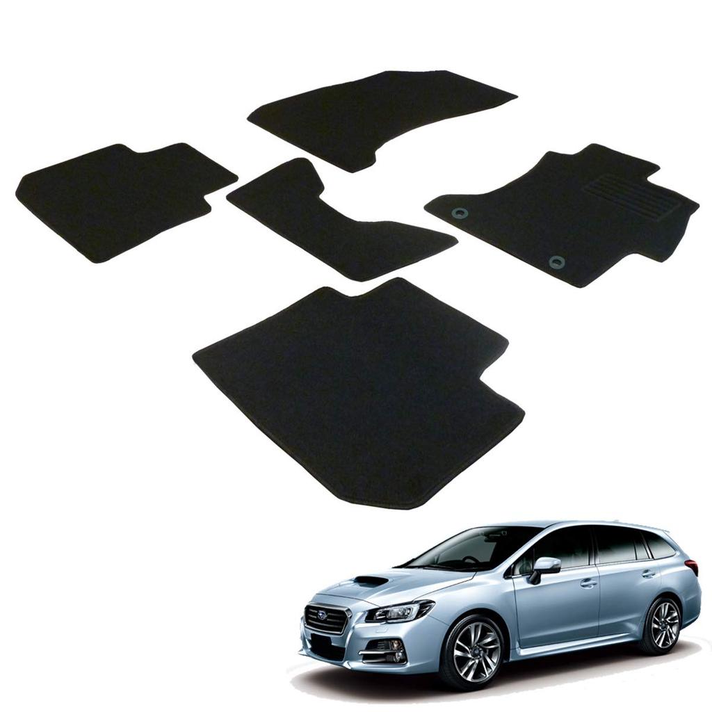 Fenice Car Floor Made in Japan Levorg VM Compatible with Subaru Dial Stays in Place Accessories Mats, (Subaru Series), Hooks, Black, Non-Slip,
