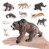 Leopards Pvc Wolves Figure Realistic Wildlife Models For Kids Learning Playtime