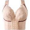 Elegant Plus Size Bralette with Contrast Lace Detail - Polyester & Elastane Blend, Medium Stretch, Solid Color, Underwire Support