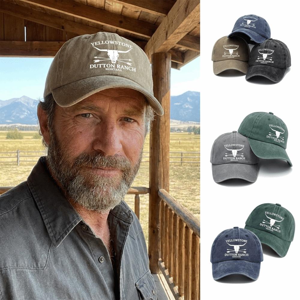 Adjustable Western Cowboy Baseball Hats Washed Cotton Sun Hat Fashion Dad Hat  for Men Women