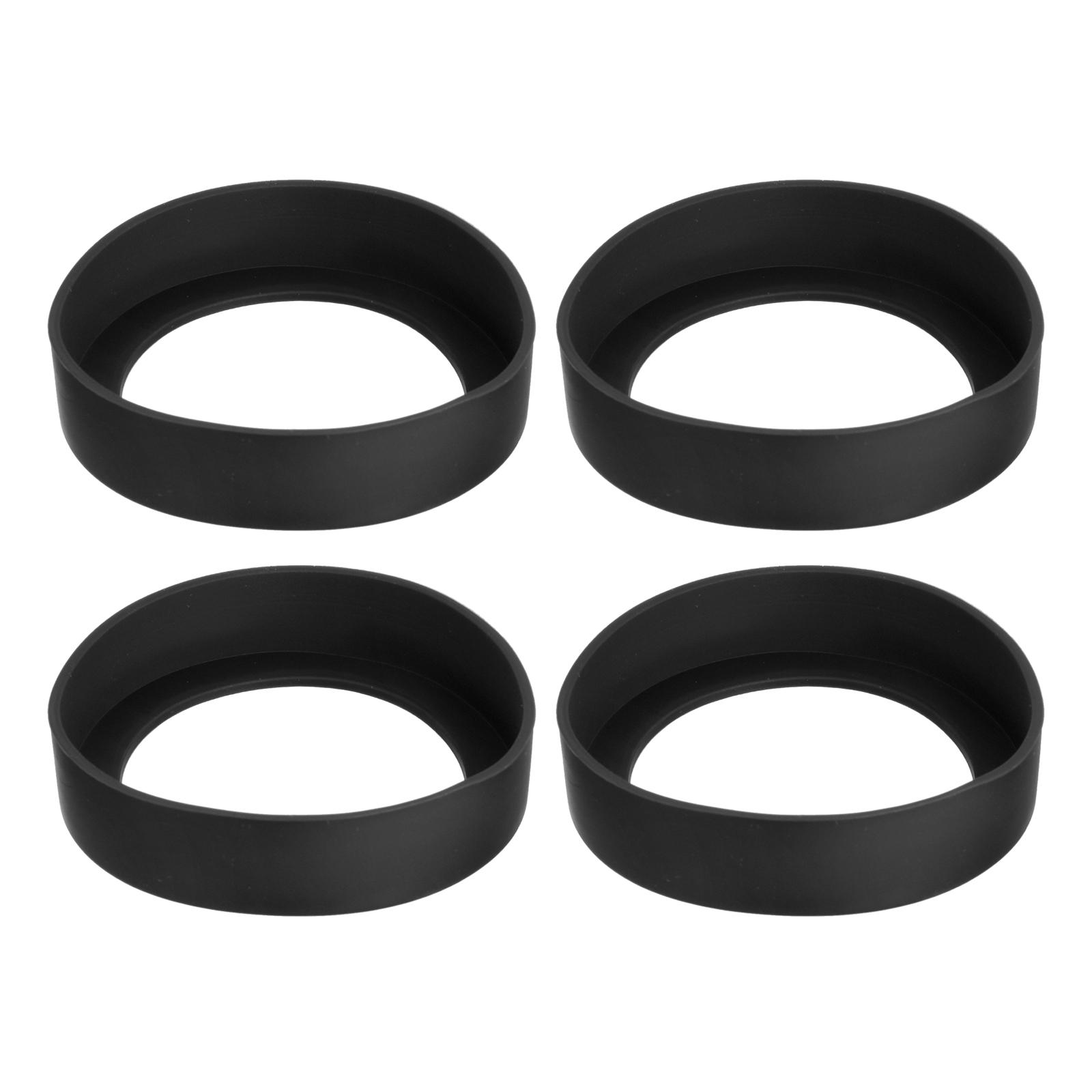 

4pcs Water Bottle Boot, Protective Silicone Boot Sleeve Non Slip Bottom Cover Bumper for Water Bottles Mug Tumbler (80mm) чорний