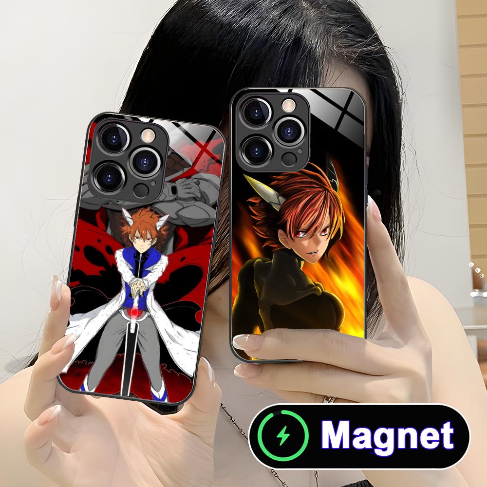 Akame Tatsumi Glass MagSafe Mobile Phone Case for iPhone 17 16 15 14 13 12 11 Air Pro Max Plus Mini Colorful Cover