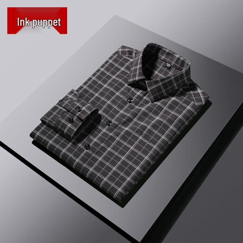 Mo ou 2026 Men s Plaid Long-Sleeve Casual Shirt L