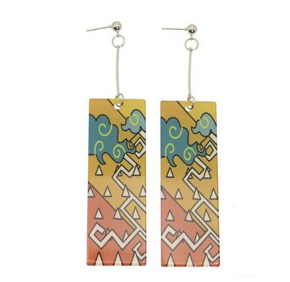 Japanese Style Demon Slayer Mutsuki Haya Female Demon Earrings