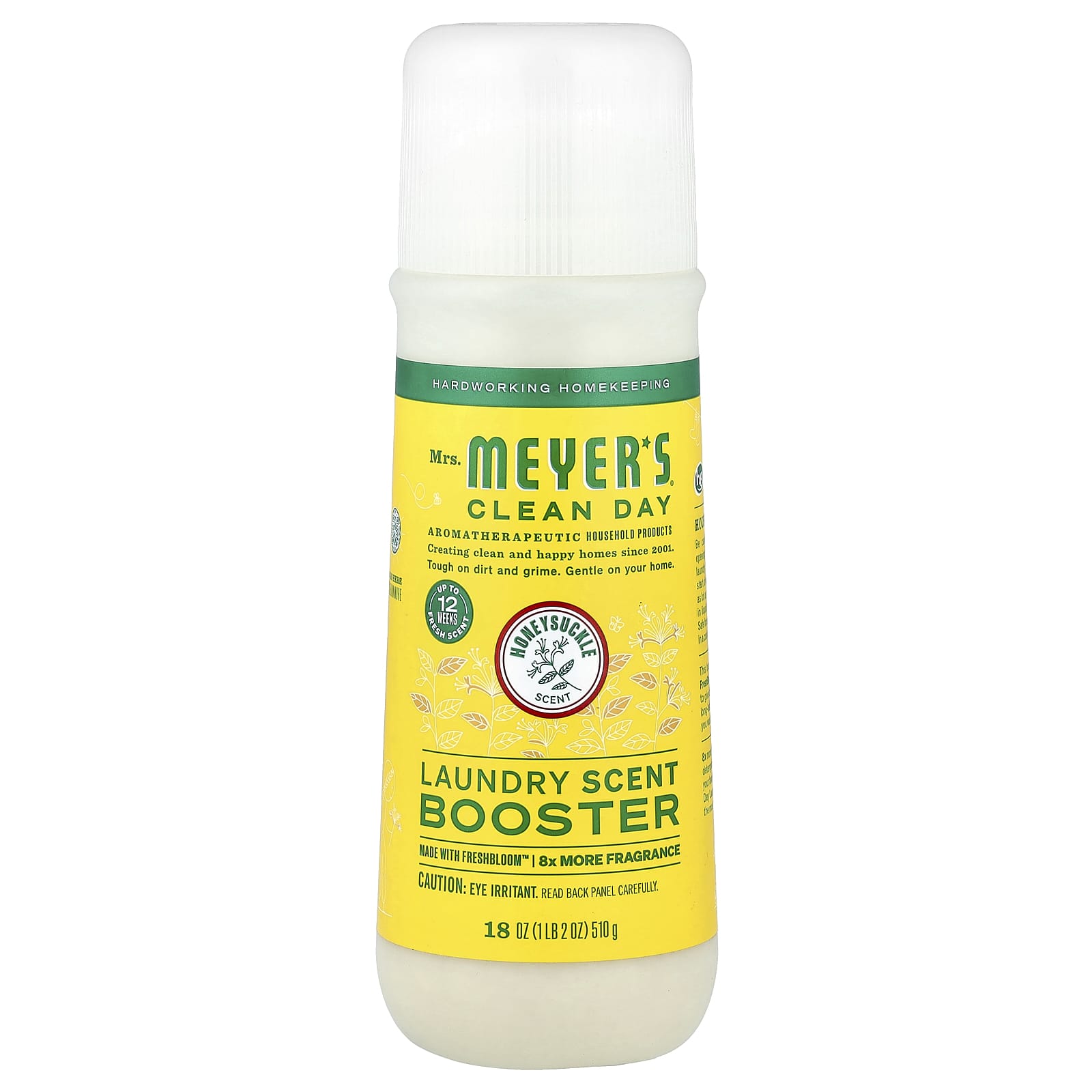 

Mrs. Meyers Clean Day, Laundry Fragrance Booster, Honeysuckle, 510g (18oz)