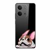 Glas-Rückseite für Redmi 15C 4G Hülle 15 C Niedliche Cartoon-Hülle aus hartem gehärtetem Glas mit weichem Stoßfänger für Redmi 15C Hüllen Coques Fundas
