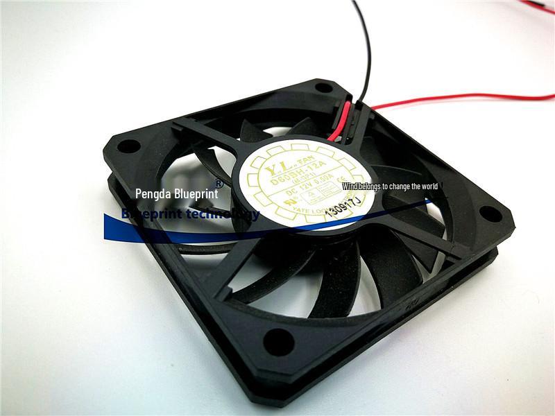 Manufacturer s Brand New D60BH-12A 6CM 12V 0.5A High Airflow Fluid Bearing Chassis Cooling Fan 2.54 Terminal Plug 0.22A High Airflow