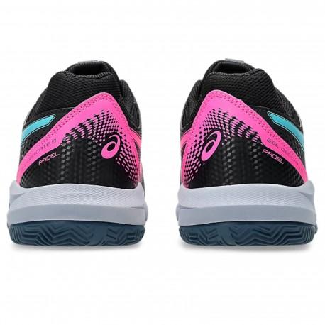Sports shoes Asics black/energy aqua GEL-DEDICATE 8 PADEL