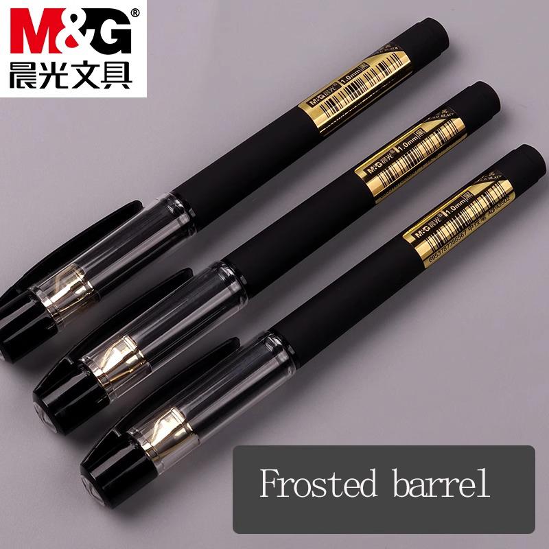 M&G Coarse Tip Gel Pen 1.0mm, smooth writing, interchangeable refills, flexible lacquer barrel, suitable for students and of