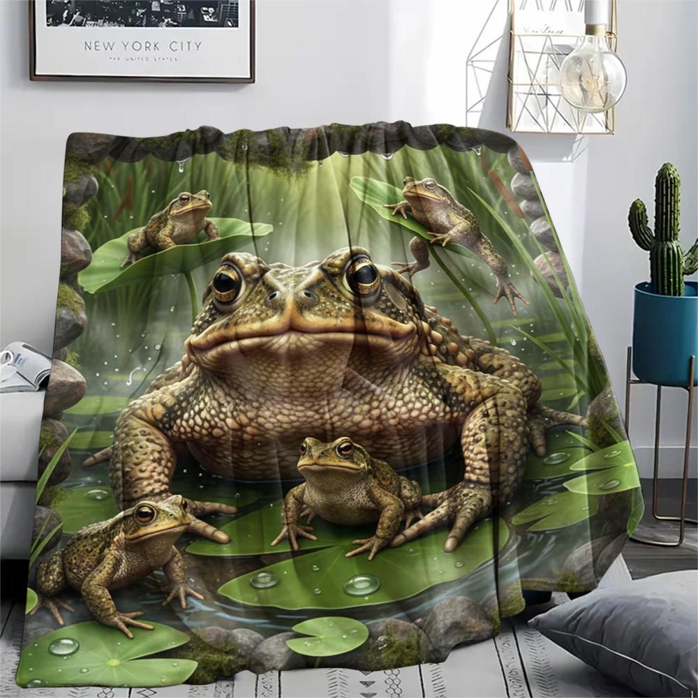 1 Manta de Franela con Estampado de Dibujos Animados, Alta Calidad, Cómoda para Todas las Estaciones, Decoración del Hogar, Calidez y Confort, Perfecta para Regalo de Navidad o Cumpleaños