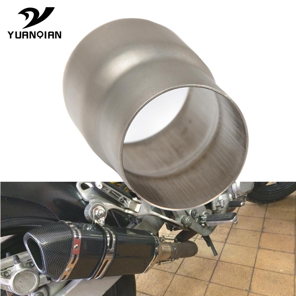 

Универсальный адаптер выхлопной трубы мотоцикла, переходник, соединительная трубка для GSXR ER6N ER10N R1 R3 R6 FZ1 FZ6 TMAX CBR CB400 Z750