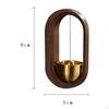 Door Bell Hanging Solid Wood Wear Resisting Adhesive Rustproof Creative Handcrafted Retro for Decor